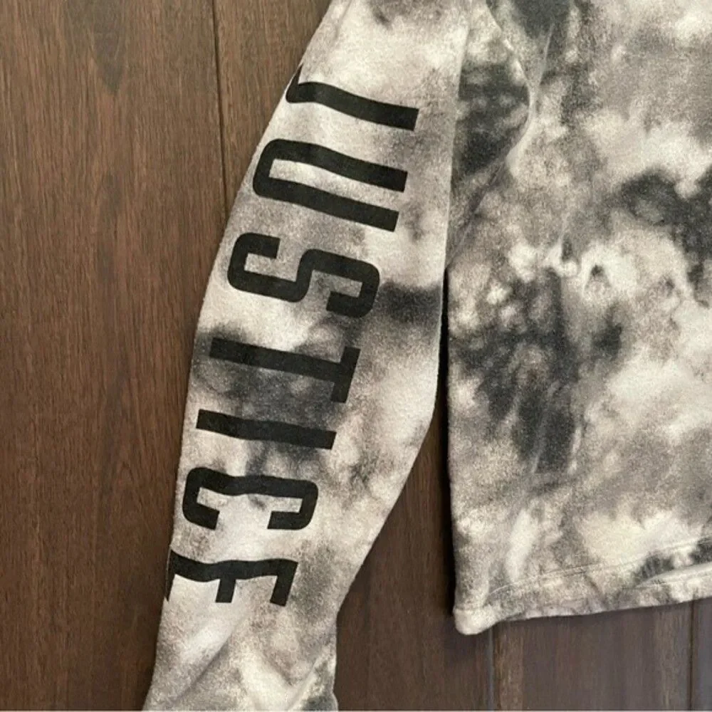 Justice Active Tie Dye Cropped Girls Sweatshirt 7